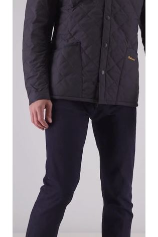 Barbour® Navy Heritage Liddesdale Slim Fit Quilted Jacket - Image 2 of 12
