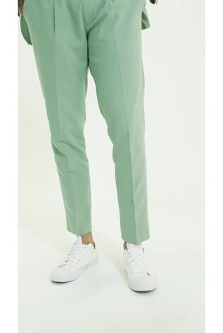 Verde - Harry Brown Slim Fit Chris Linen Cotton Blend Single Breasted Suit Blazer - Imagen 2 de 11 Verde - Harry Brown Slim Fit Chris Linen Cotton Blend Single Breasted Suit Blazer - Imagen 2 de 11