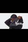 adidas Originals Black Adicolor Spacer Oversized Hoodie - Image 2 of 6