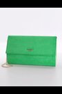 Dune London Green Ballads Structured Foldover Clutch Bag - Image 2 of 6