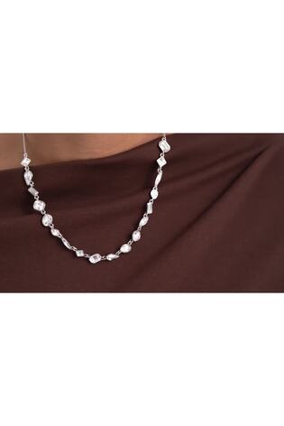 Cristal transparente tono plateado - Ted Baker Julie: Jewel Chain Necklace - Imagen 2 de 9