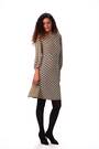 Roman Black Geometric Print Stretch Dress - Image 2 of 6