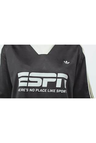 adidas Originals Black Football Jersey - Image 2 of 5