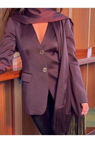 Lipsy X Samie Elishi Black Velvet Capri - Image 2 of 7