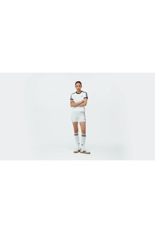 adidas Originals White 3-Stripes Slim T-Shirt - Image 2 of 8