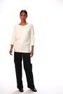 Roman White Ribbed Fitted Knit Jumper - Image 2 of 6