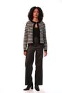 Roman Black Textured Fluffy Knit Cardigan - Image 2 of 6