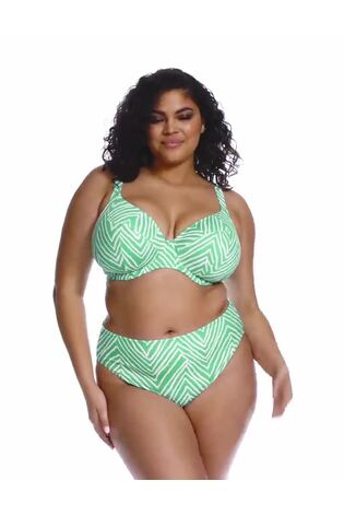 Elomi Black Fiji Falls Underwire Plunge Bikini Top - Image 2 of 6