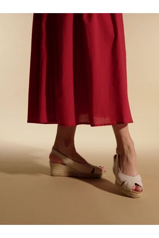 Blanco - Jones Bootmaker Blue Raquelle Leather Heeled Espadrilles - Imagen 2 de 7 Blanco - Jones Bootmaker Blue Raquelle Leather Heeled Espadrilles - Imagen 2 de 7
