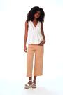 Roman Light Pink Denim Pocket Detail Wide Leg Trousers - Image 2 of 6