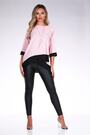 Quiz Pink and Black Cross Hem Necklace Top - Image 2 of 7