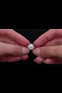 The Diamond Store 9K White Gold Pearl And 0.08ct Diamond Stellato Ring - Image 2 of 5
