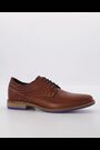 Dune London Brown Wide Fit Bintom Piped Derby Shoes - Image 2 of 7