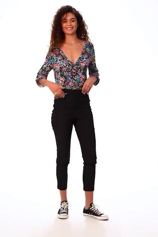 Roman Black Bengaline Stretch Trousers - Image 2 of 6
