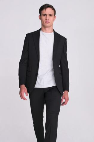 MOSS Charcoal Grey Tailored Stretch Suit Jacket - Image 2 of 8 MOSS Charcoal Grey Tailored Stretch Suit Jacket - Image 2 of 8