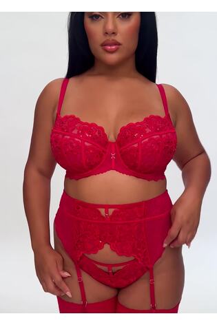 Ann Summers Red The Icon Sequin Non Pad Fuller Bust Balcony Bra - Image 2 of 5