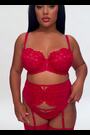 Ann Summers Red The Icon Sequin Non Pad Fuller Bust Balcony Bra - Image 2 of 5