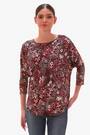 Roman Blusa floral texturizada  Stretch - Imagem 2 de 6