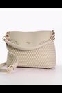 Dune London Cream Dinidelphie Medium Woven Grab Bag - Image 2 of 6