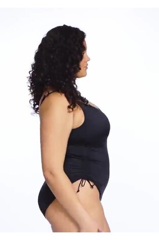 Elomi Plain Sailing Non Wired Black Swimsuit - Image 2 of 6