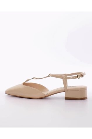 Dune London Pink Heya T-Bar Open Flat Ballet Slingback Heels - Image 2 of 6