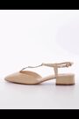 Dune London Pink Heya T-Bar Open Flat Ballet Slingback Heels - Image 2 of 6