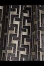Charcoal Grey Next Collection Luxe Fretwork Heavyweight Velvet Eyelet Lined Curtains - Image 2 of 8