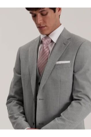Skopes Grey Chaplin Tailored Fit Micro Check Suit Jacket - Image 2 of 7
