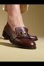 rjava - Jones Bootmaker Tricia Usnjeni mokasini - Slika 2 iz 7