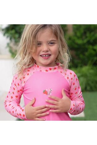 Splash About Pink Long Sleeved Rash Top - Image 2 of 9