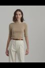 Светло-коричневый - Ralph Lauren хлопковые футболки с вырезом лодочкой Lauren Judy - Изображение 2 из 6