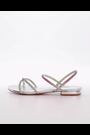 Dune London Silver Standard Fit Dune Nightengale Embellished Flat Sandals - Image 2 of 6