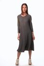 Roman Grey Textured A Line Stretch Midi Dress - Image 2 of 6