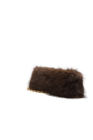 Faux-Fur Shoulder Bag in Chocolate - Image 2 of 8