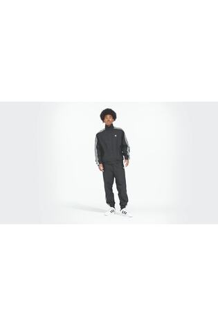 adidas Originals Black/White Adicolor Woven Firebird Jacket - Image 2 of 8