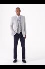 Skopes Light Grey Tailored Fit Grayson Linen Blend Check Jacket - Image 2 of 7