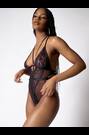 Ann Summers Black The Obsession Floral Print Lace Body - Image 2 of 5