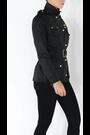 Barbour® International Black Waxed Iconic Biker Jacket - Image 2 of 15