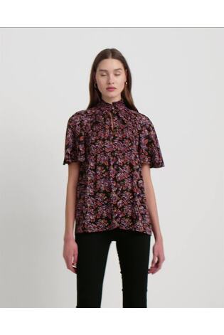 Lauren Ralph Lauren Multicolour Floral Pleated Georgette Blouse - Image 2 of 6