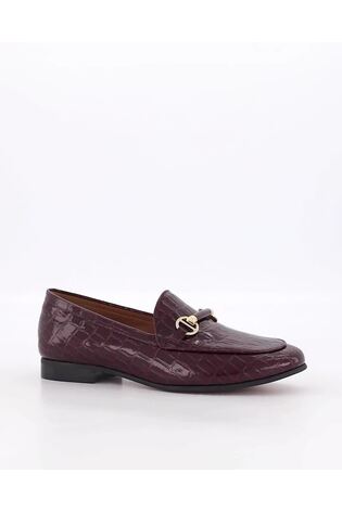 Buy Dune London Grandeur Snaffle Slim Sole Black Loafers from the