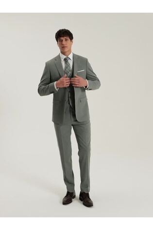 Skopes Green Slim Fit Caspian Stretch Suit Jacket - Image 2 of 6