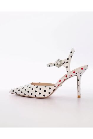 Dune London Black Catwalk Polka Dot Y Back Open Courts - Image 2 of 7 Dune London Black Catwalk Polka Dot Y Back Open Courts - Image 2 of 7