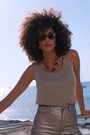 Sosandar Metallic Metallic Wide Leg Jeans - Image 2 of 6