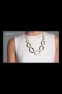Karen Millen Gold Tone Gold Tone Oversize Chain Necklace - Image 2 of 6