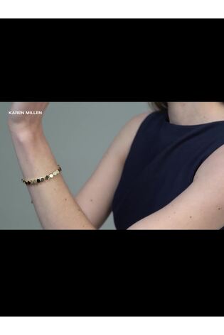 Karen Millen Gold Tone Mosaic Bracelet - Imagen 2 de 5