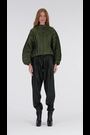 leem Green Batwing Plissé Top - Image 2 of 6