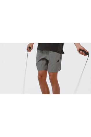 adidas Grey Workout Essentials Base Woven Shorts - Image 2 of 5