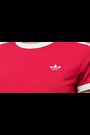 adidas Originals Red 3-Stripes Slim T-Shirt - Image 2 of 11