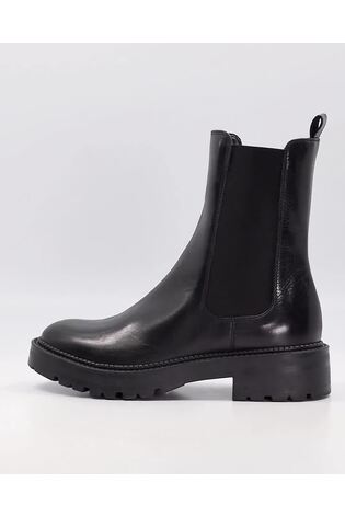 Dune London Black Picture Cleated Chelsea Boots - Image 2 of 6