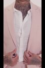 Roze - Harry Brown slim fit Chris linnen katoenmix kostuumblazer met enkele rij knopen - Image 2 of 10